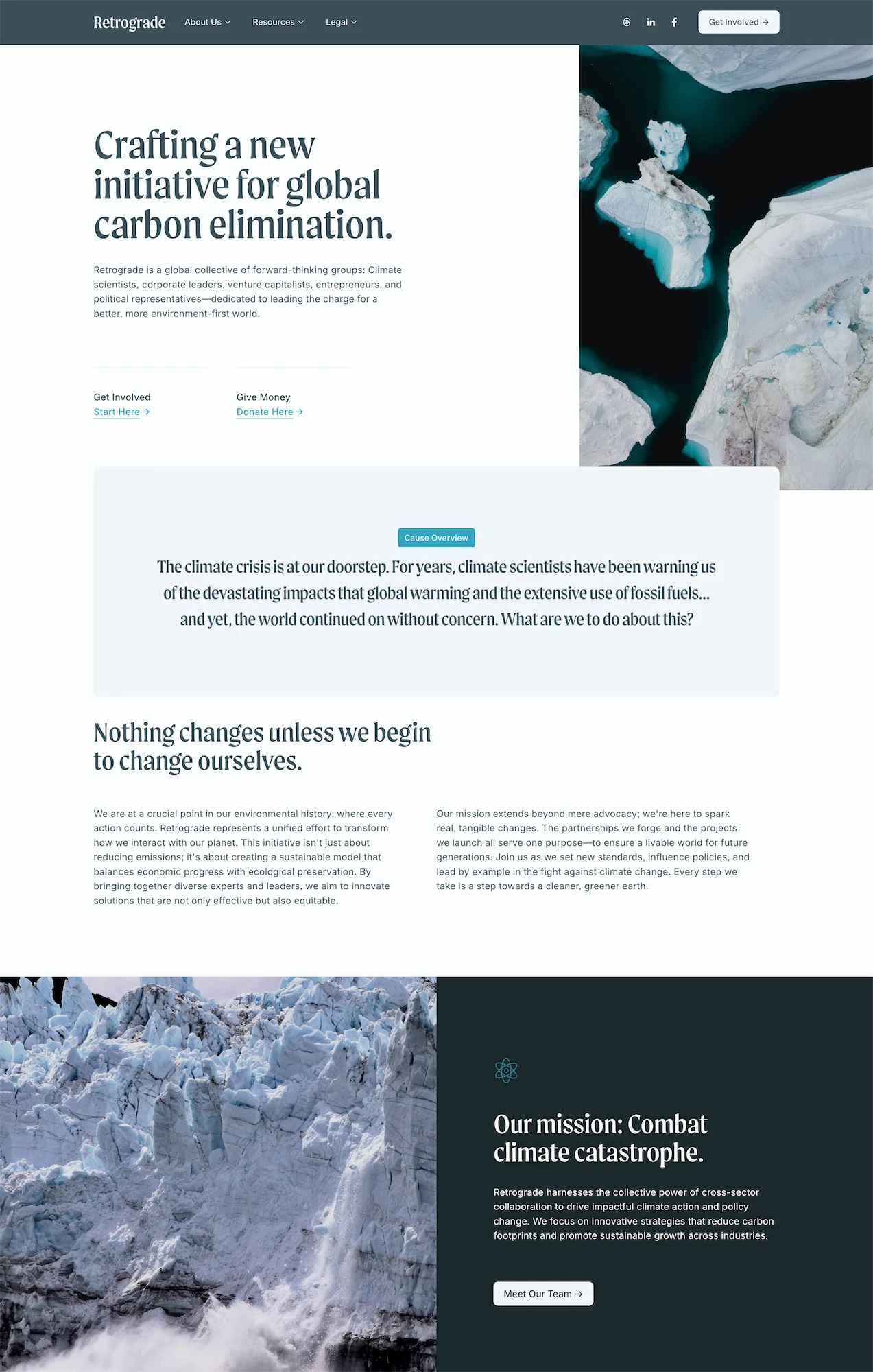 Retrograde | A Premium Squarespace 7.1 Website Template for Nonprofits by Studio Mesa