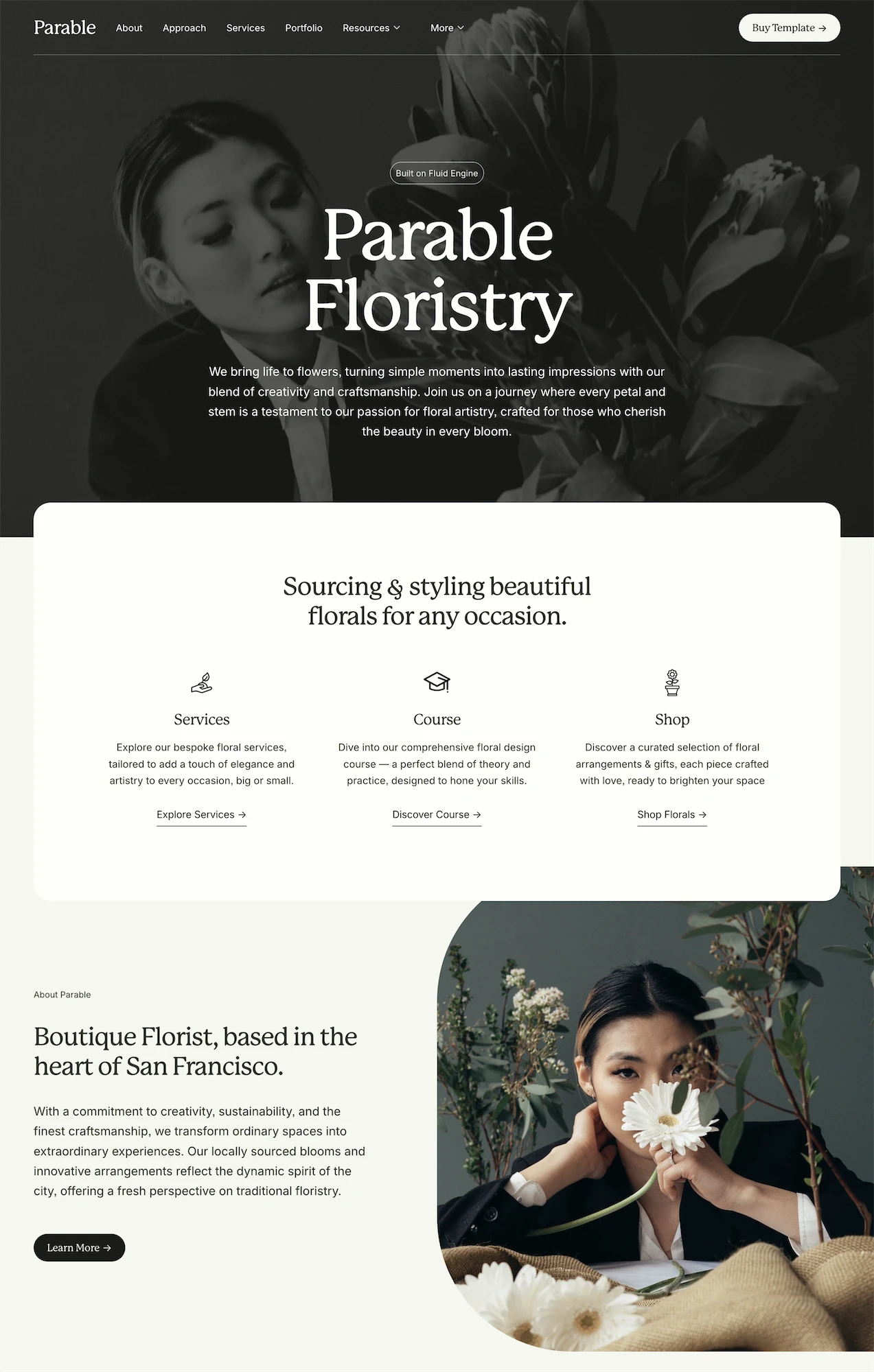 Parable | A Premium Squarespace 7.1 Website Template for Small Businesses by Studio Mesa