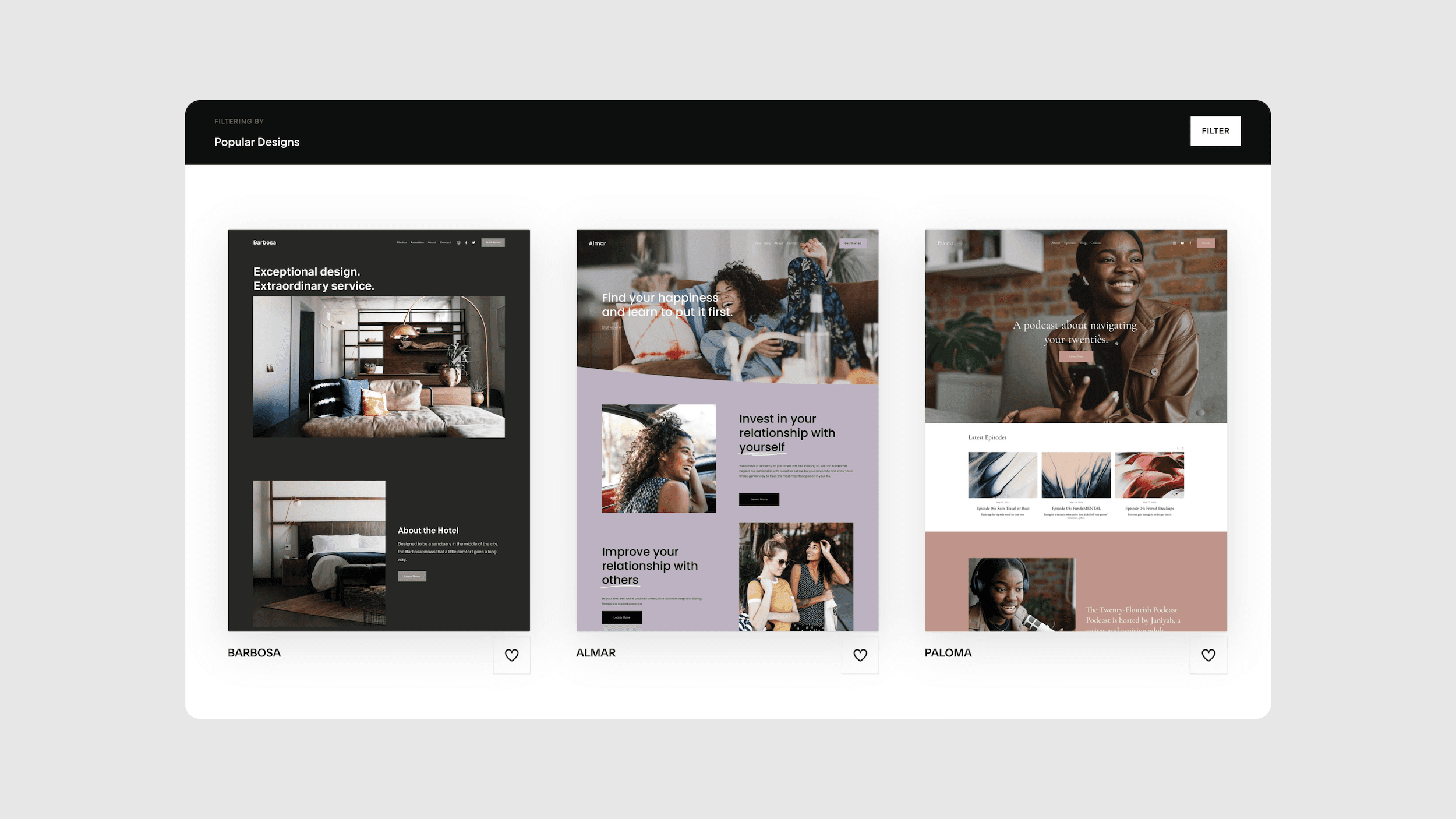 Squarespace 7.1 Template Shop